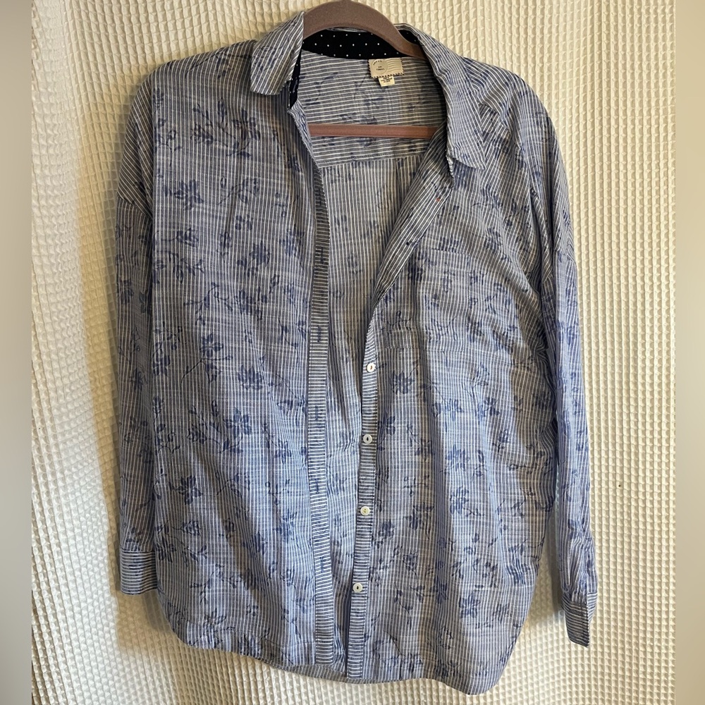 EUC Anthropology button down blouse, oversized